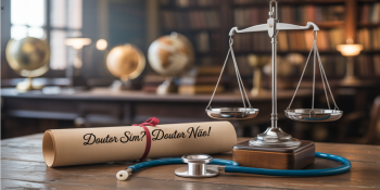 Da beca ao jaleco: a história do título mais inflado do país